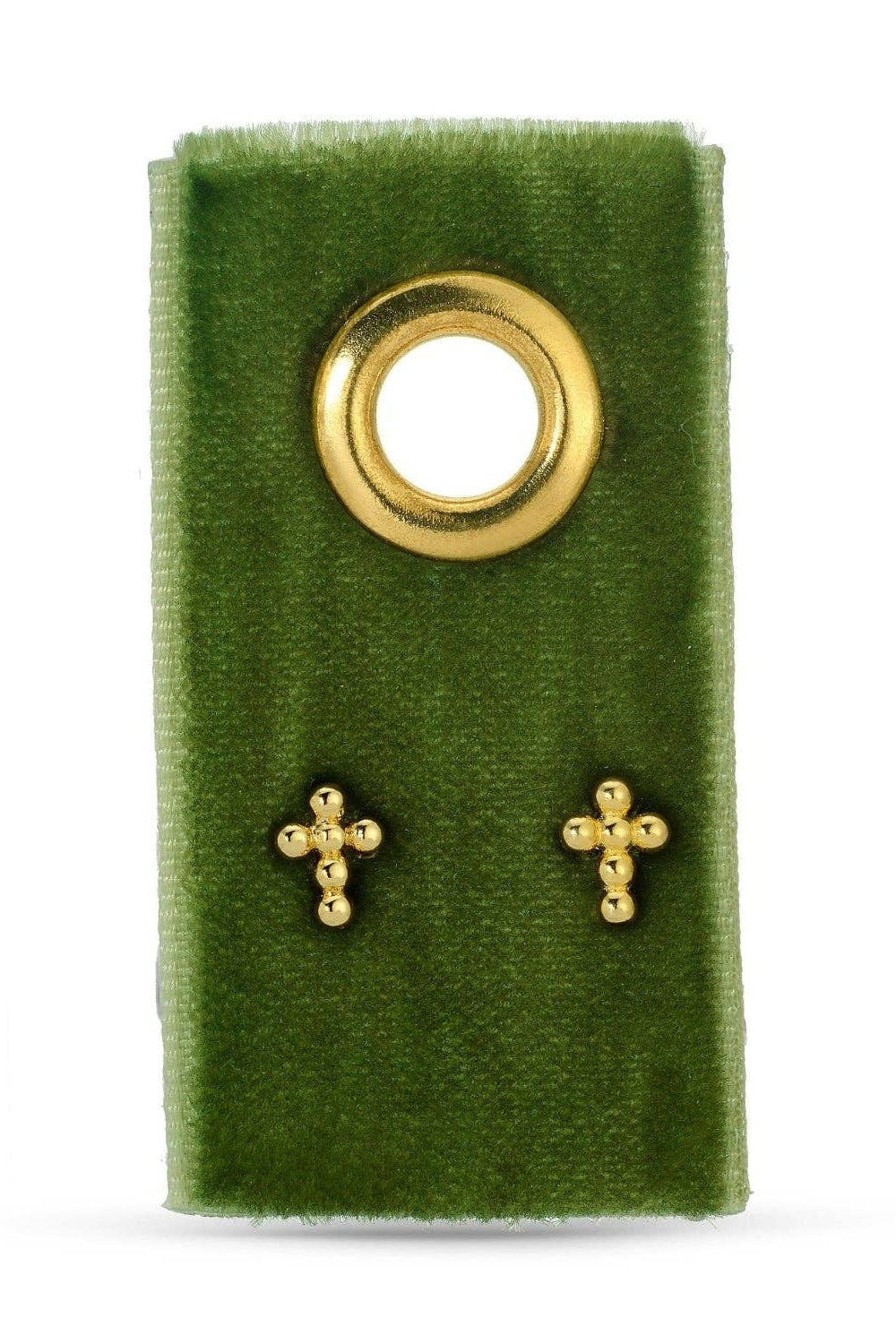 Petite Dot Cross Studs