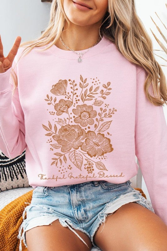 Neutral Thanksgiving Graphic Sweatshirt
