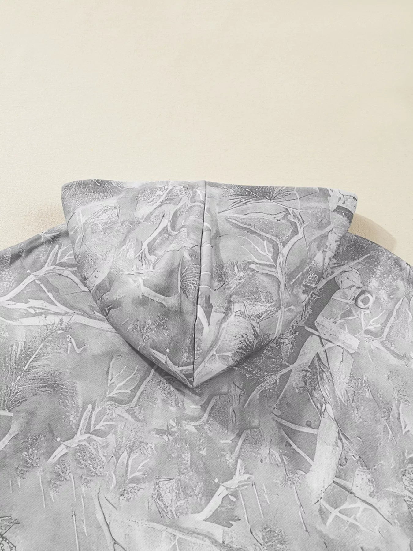 Camouflage Woodland Print Oversized Sporty Hoodie