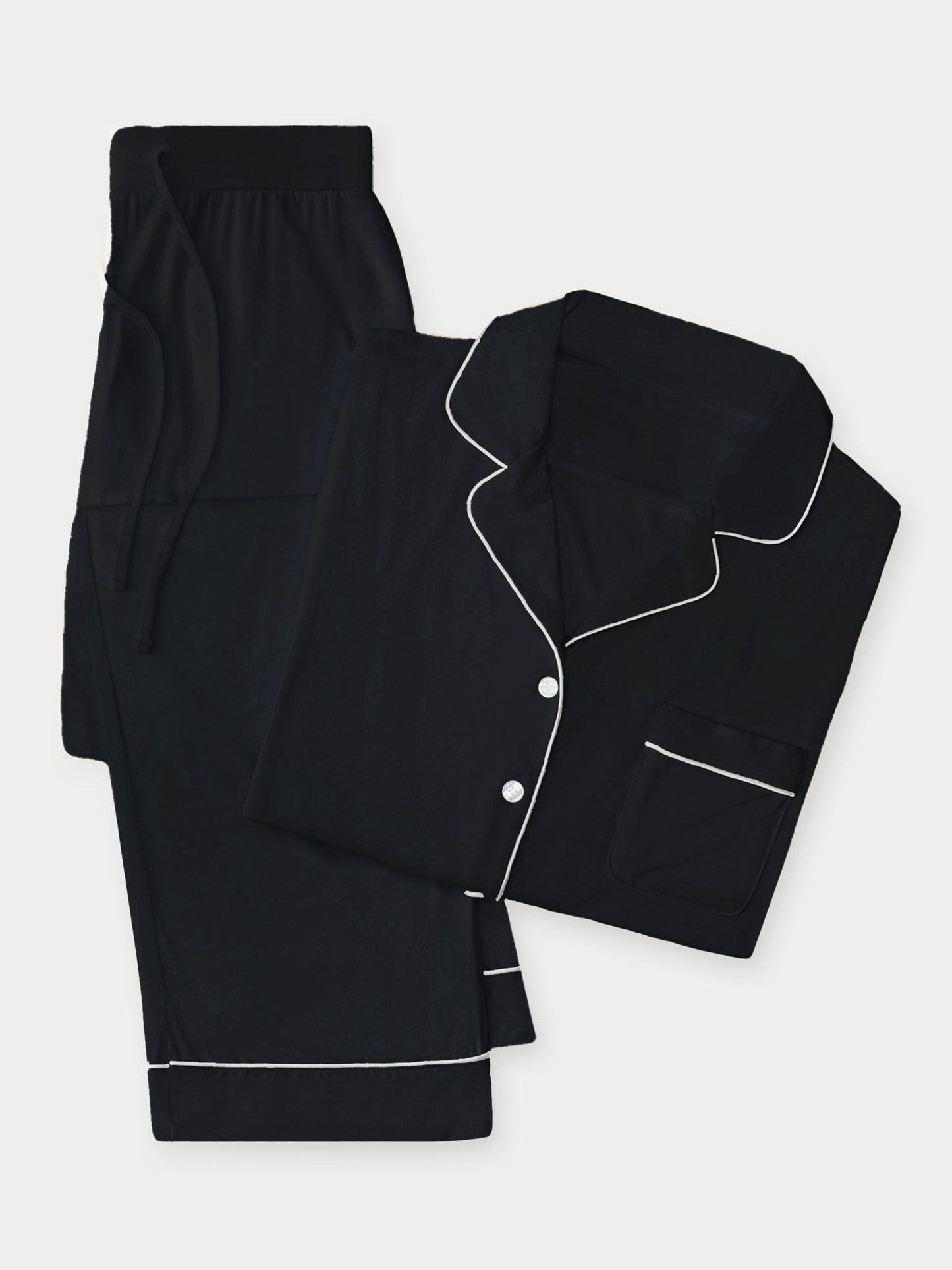 Women's Bamboo Stretch-Knit Long Sleeve Pajama Set PETITE - Last Chance