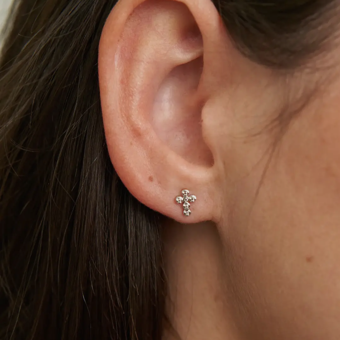 Cross Stud Earrings