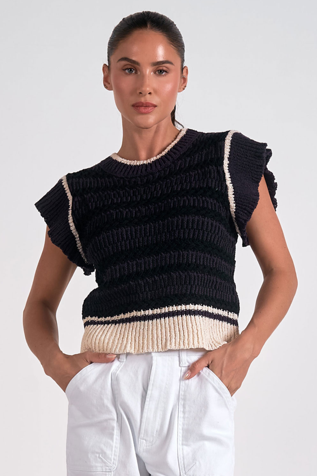 Kira Cap Sleeve Sweater
