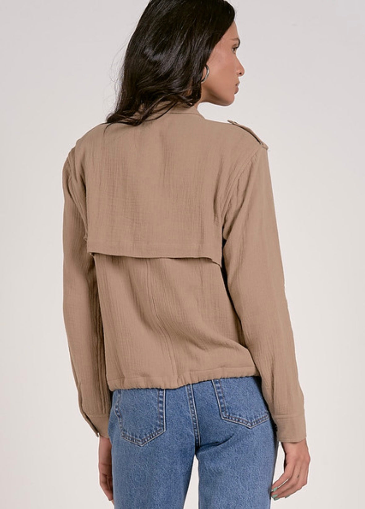 Tara Gauze Zip Up