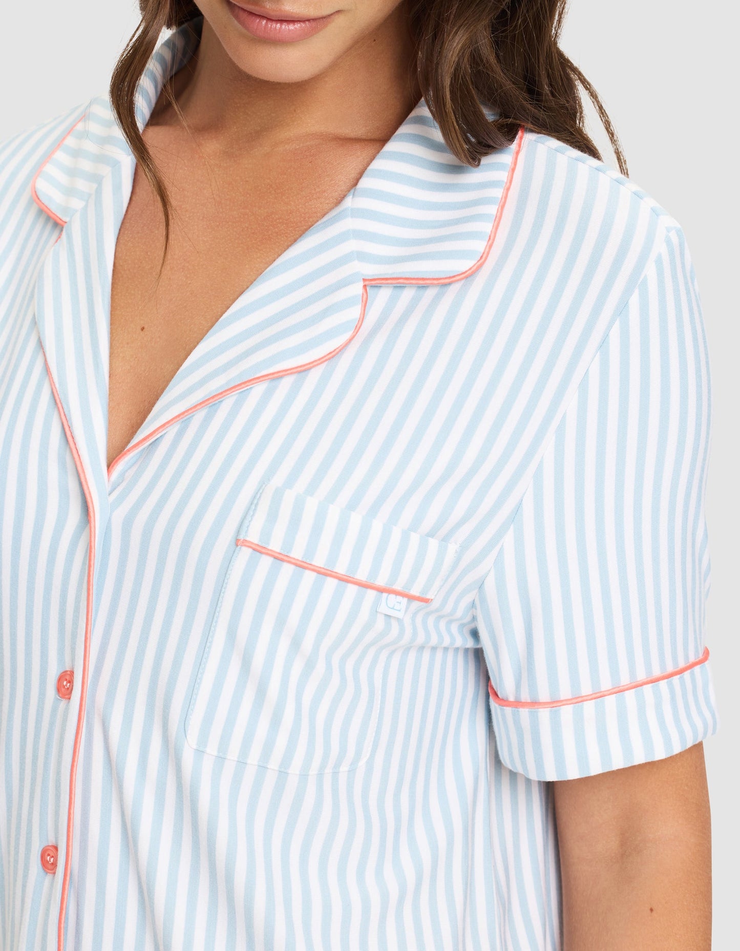 Women's Bamboo Stretch-Knit Short Sleeve Pajama Set