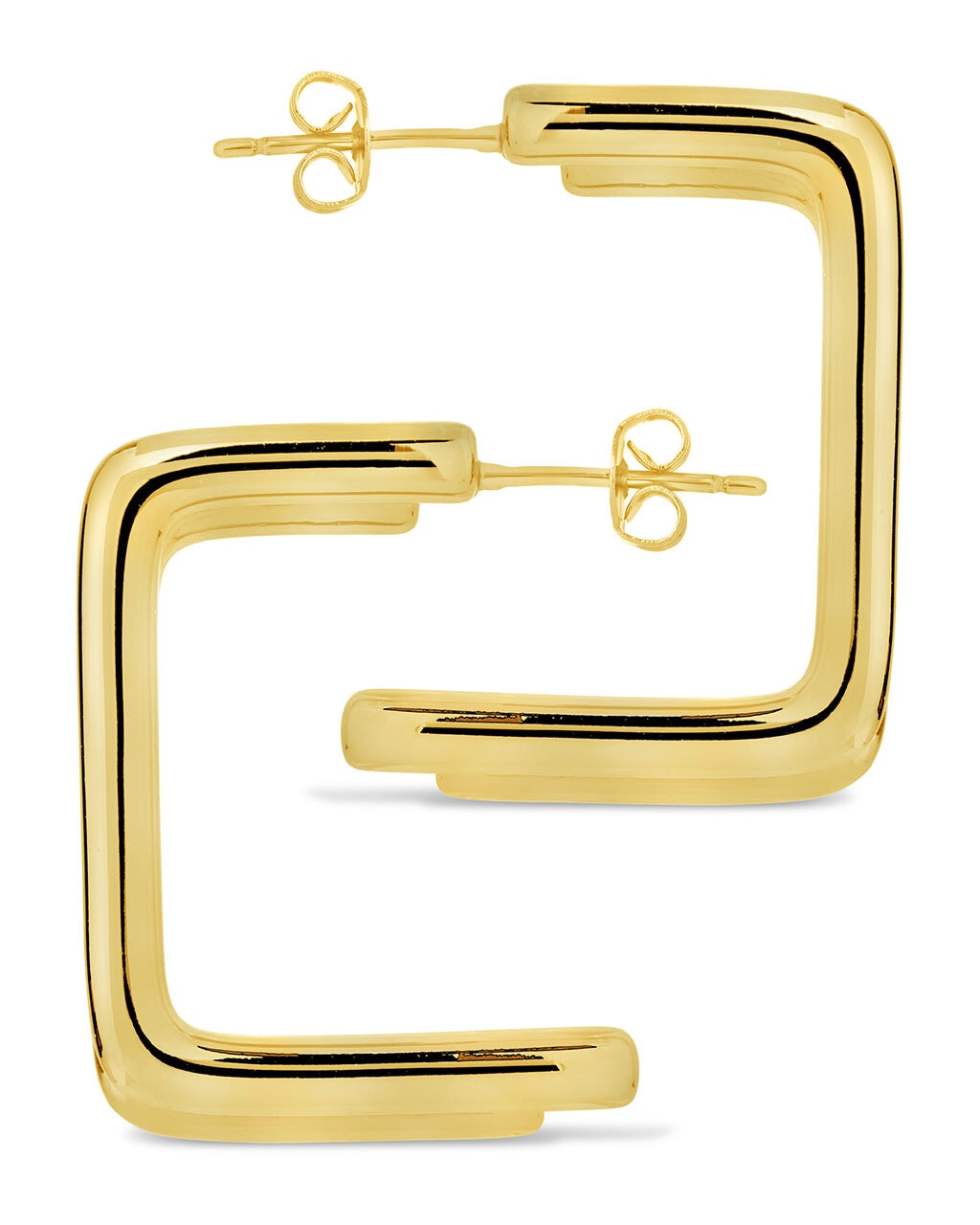 Baguette Hoop Earrings