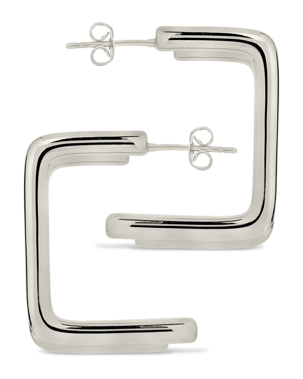 Baguette Hoop Earrings