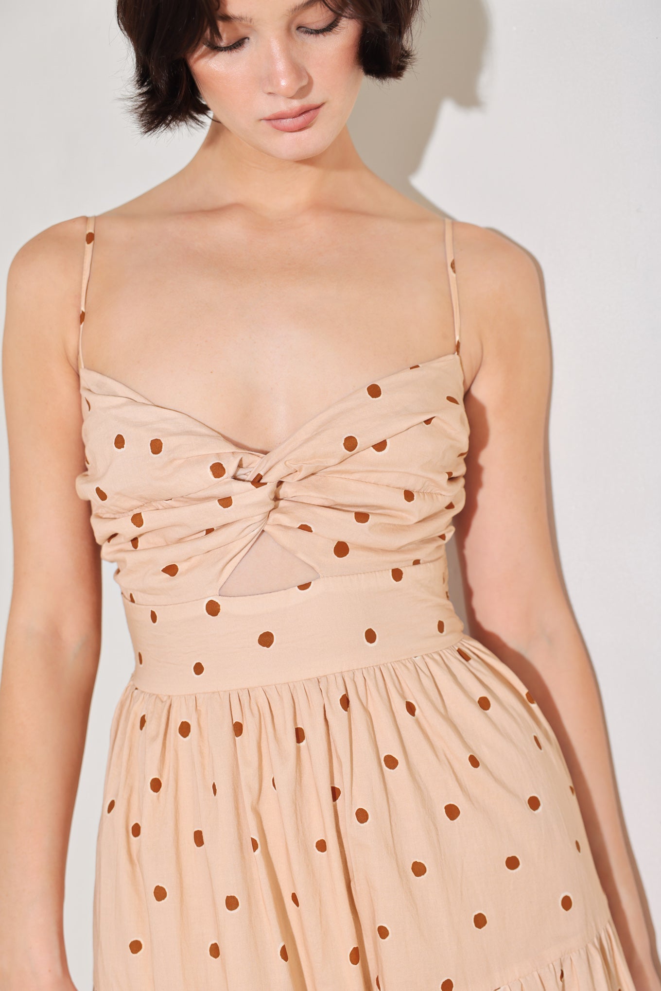 DOTTED DREAM WOVEN MAXI DRESS