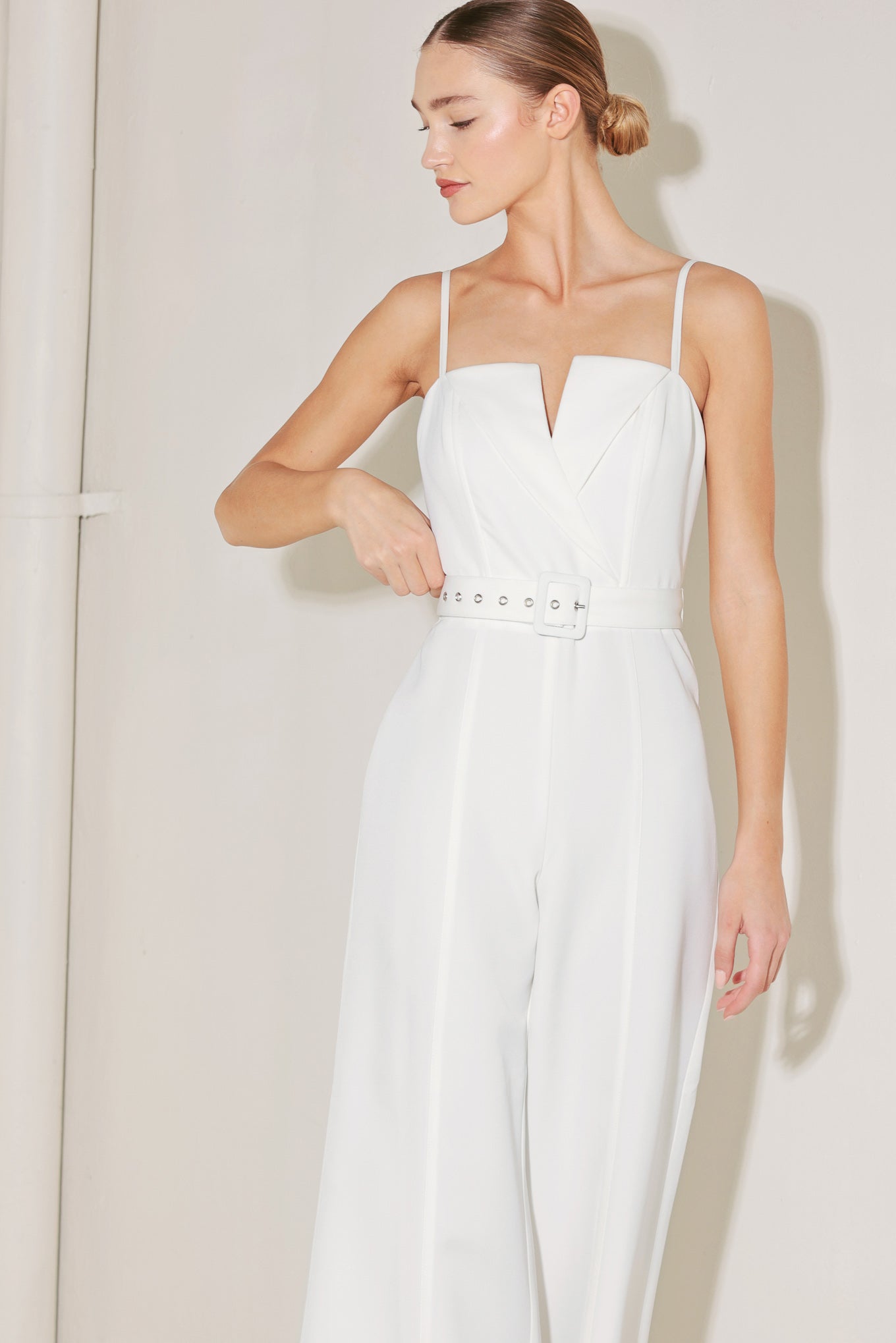 ARCTIC ELEGANCE WOVEN JUMPSUIT
