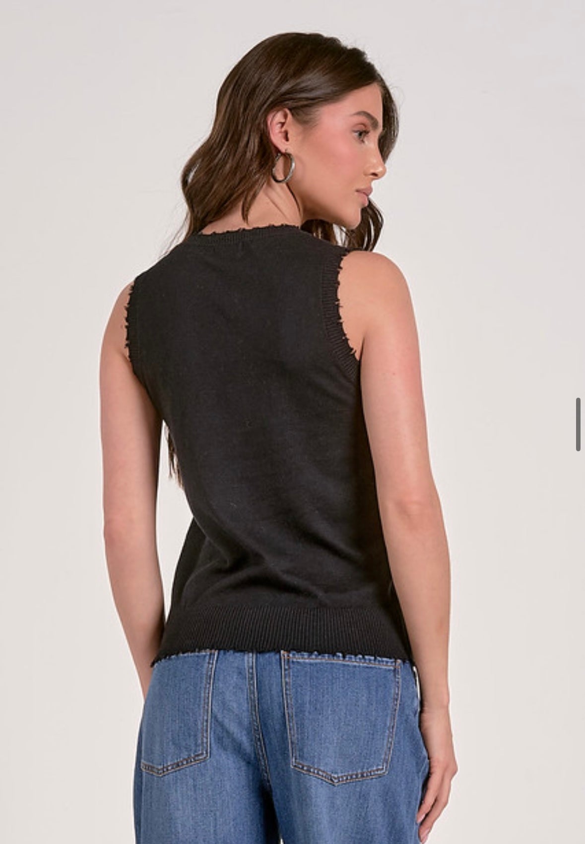 Faith Fringe Sweater Tank