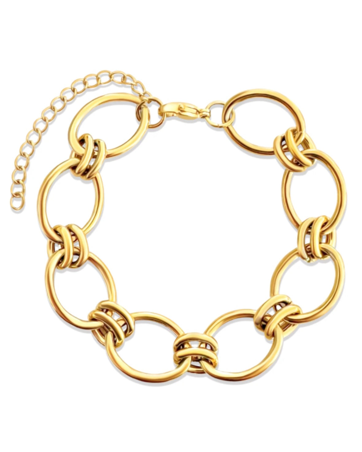 Ruby Oval Chain Bracelet