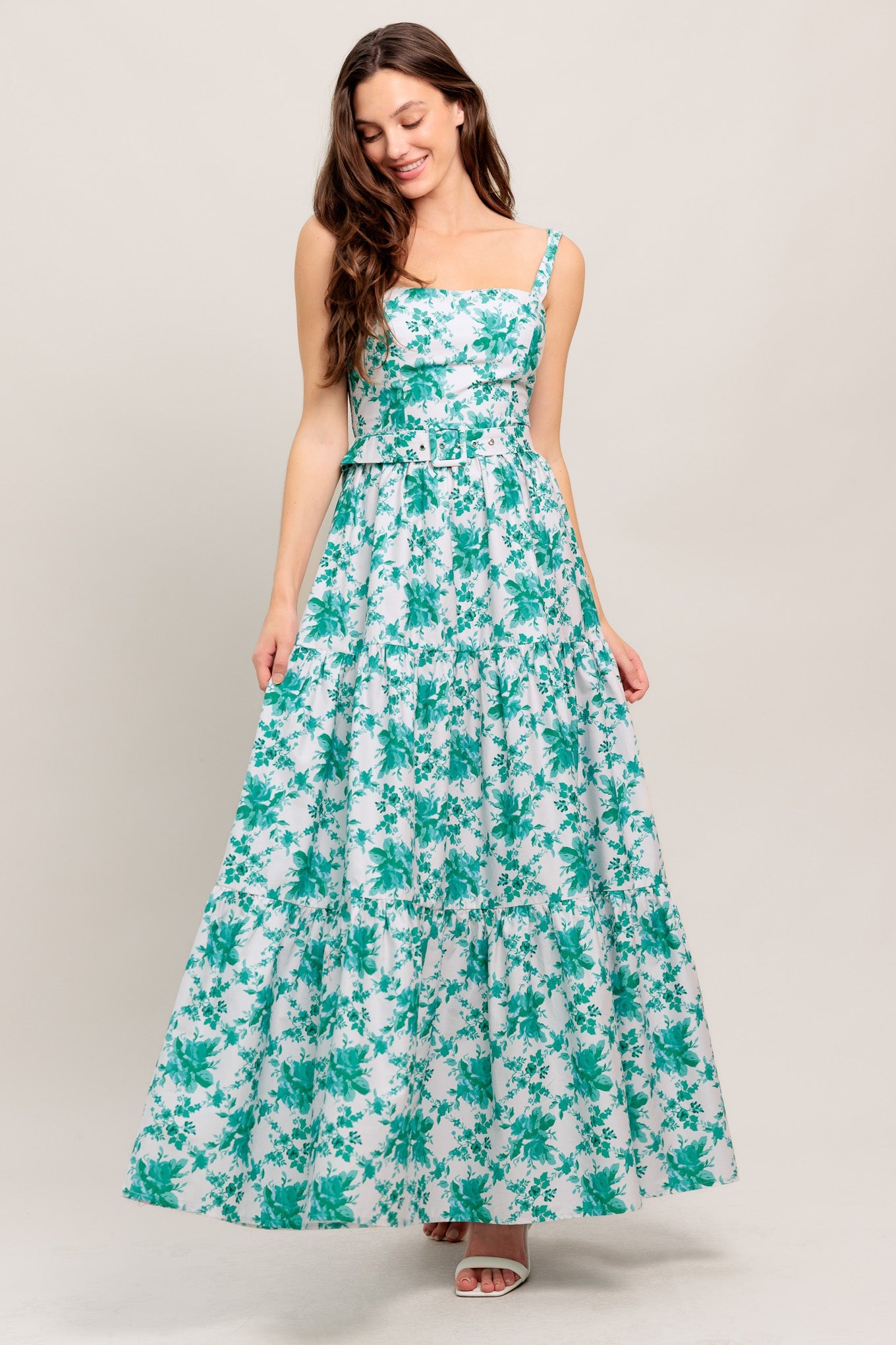 LOVE GROWS HERE WOVEN MAXI DRESS