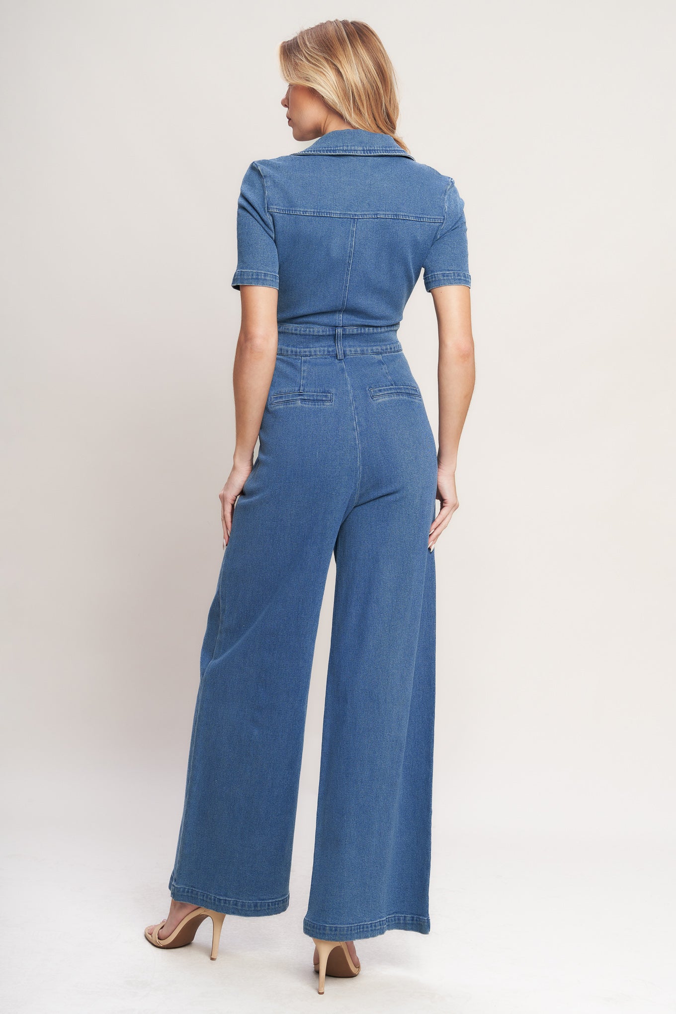 CATCH YOUR GAZE DENIM JUMPSUIT