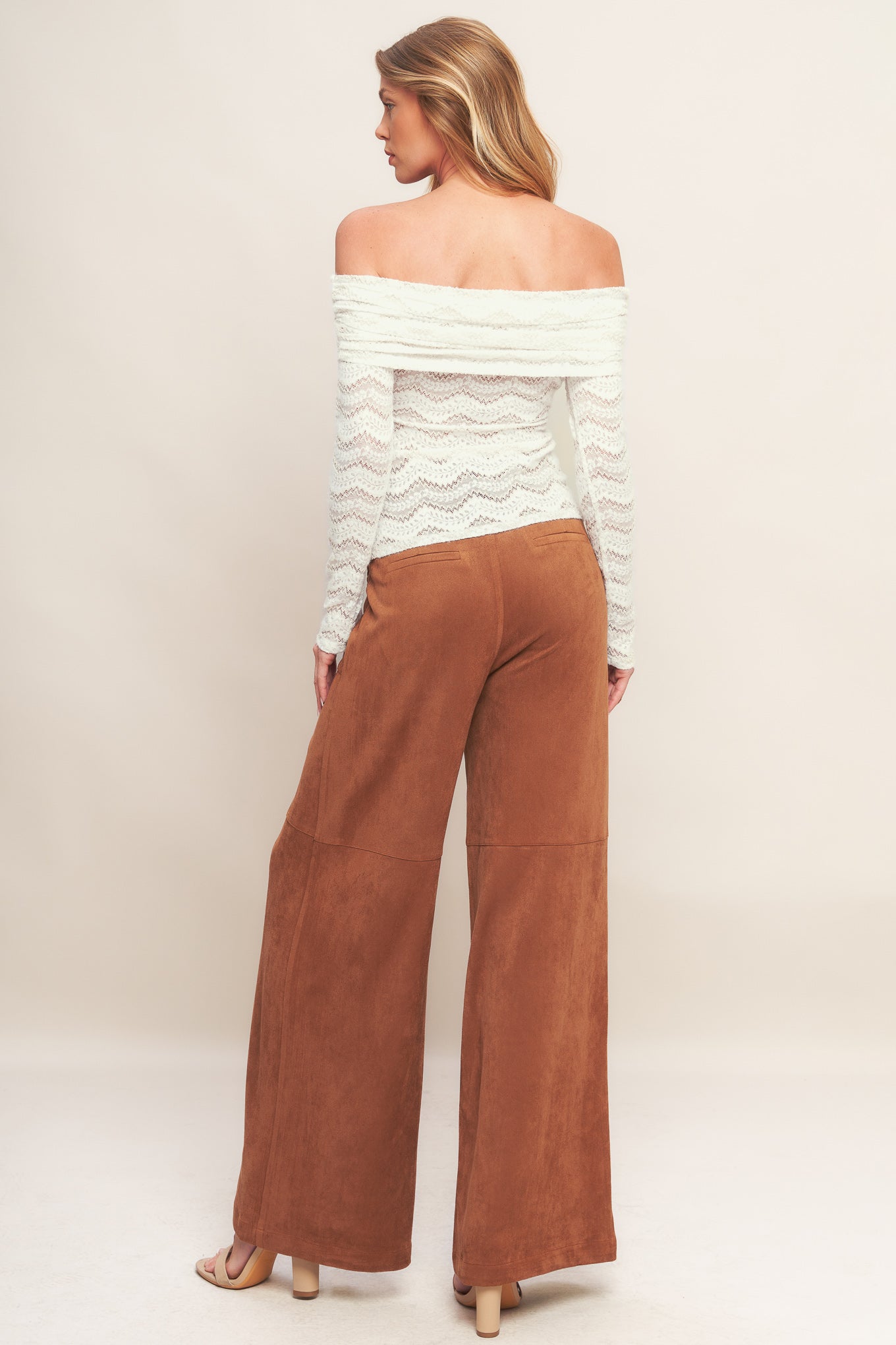 ANGELIC SWEETIE CREAM WOVEN TOP