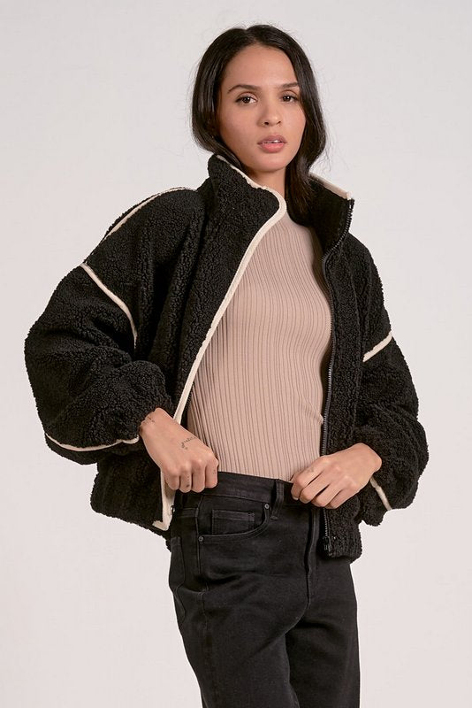 Slate Sherpa Black Off White