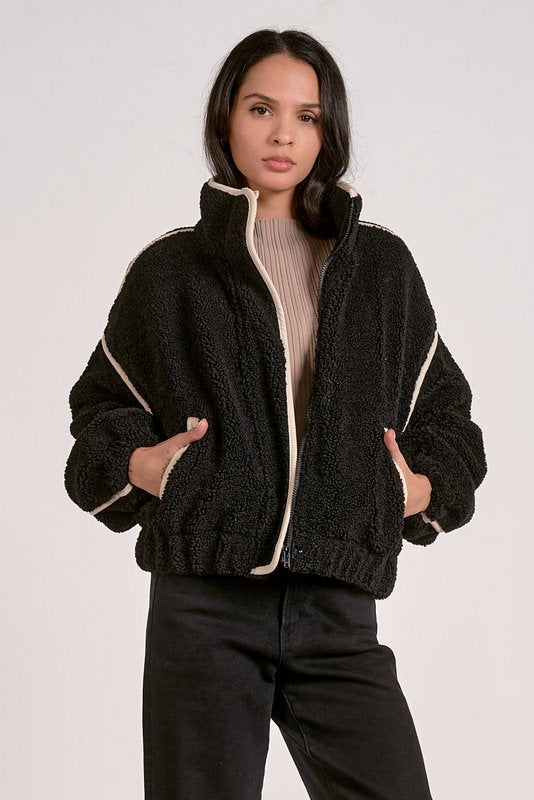Slate Sherpa Black Off White