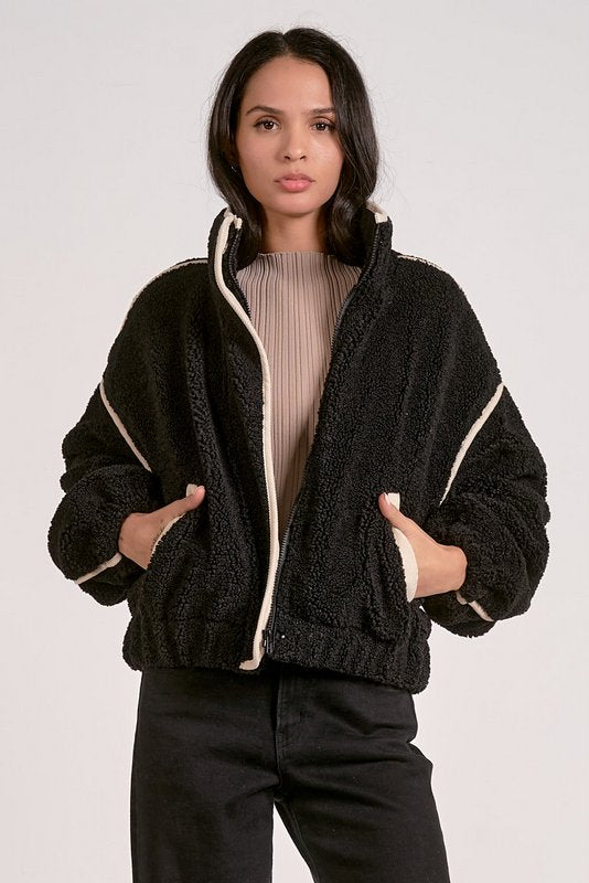 Slate Sherpa Black Off White