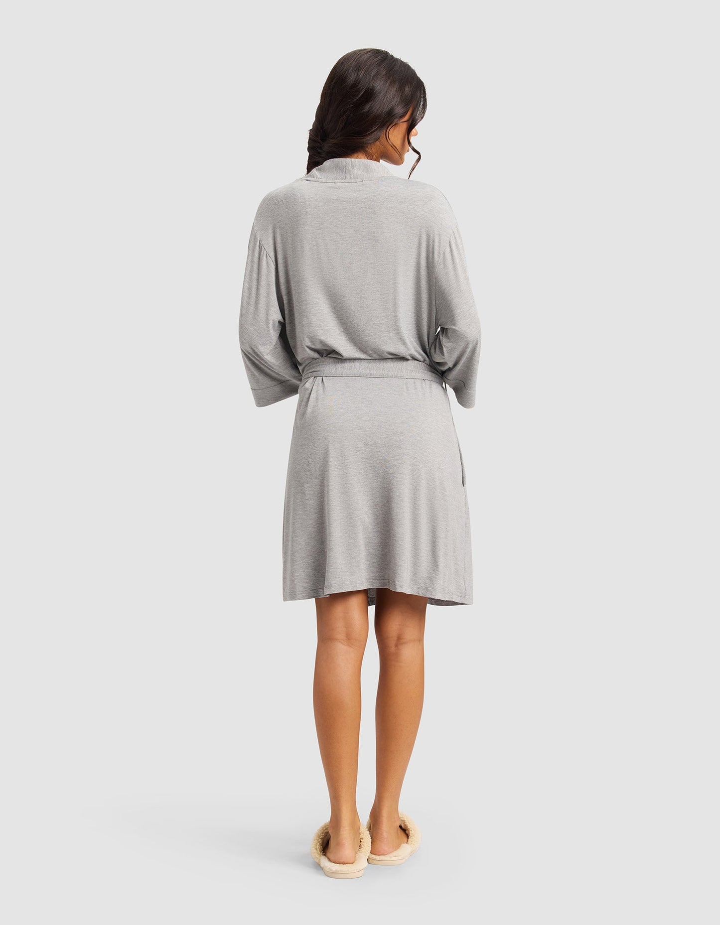 Women's Bamboo Stretch-Knit Kimono Robe