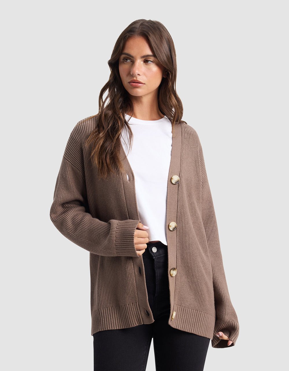 Oversized Classic Cardigan