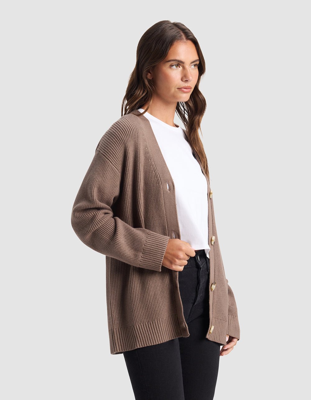 Oversized Classic Cardigan