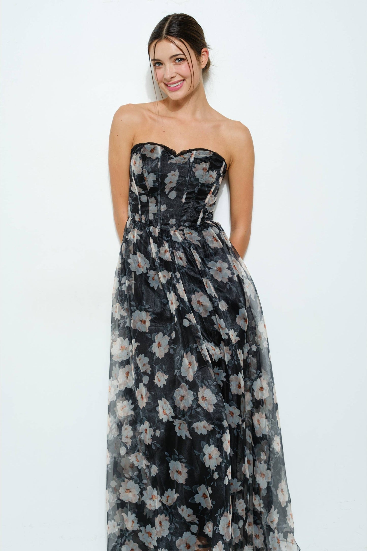 Fleur Corset Maxi Dress