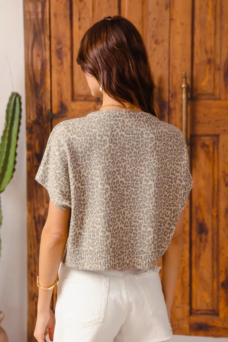 Wild Side Leopard Button-Up Cardigan