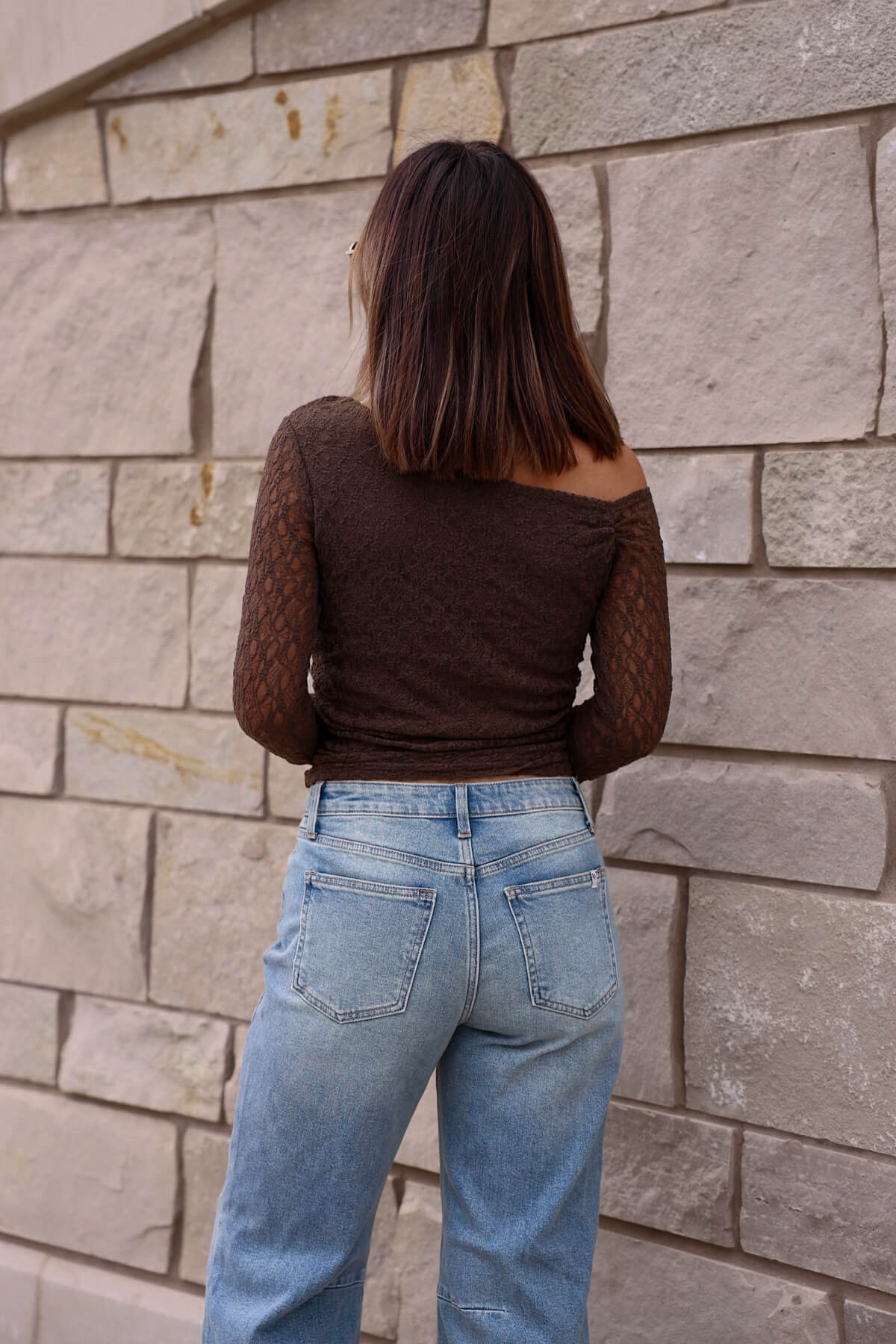 Espresso Elegance Off The Shoulder Top - FINAL SALE