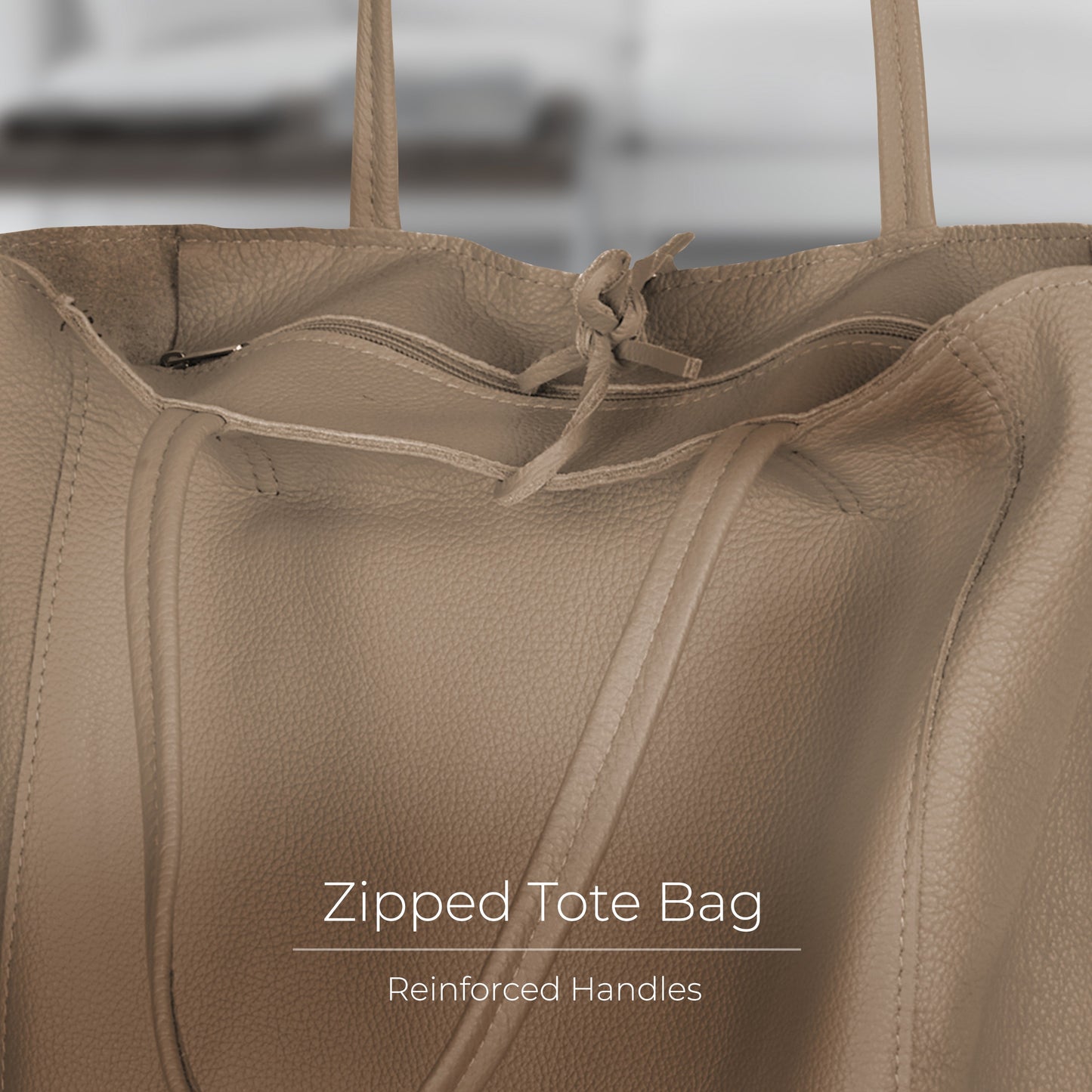 Calf Leather Tote Bag