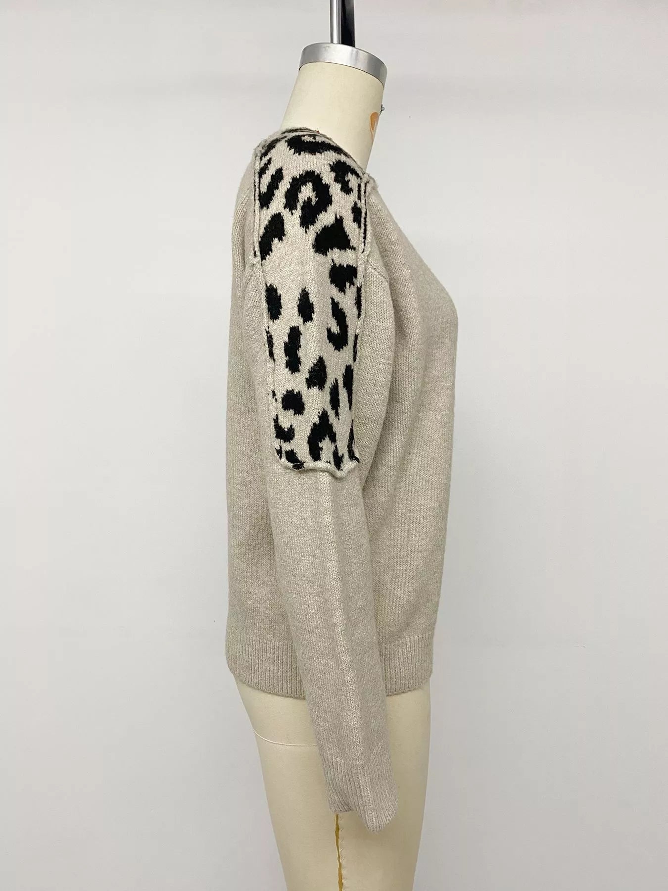 Leopard Round Neck Sweater