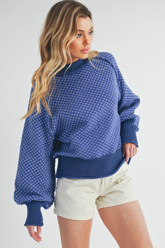 Blue Note Chunky Pullover Sweater