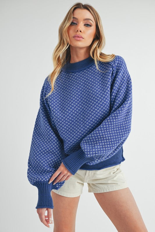 Blue Note Chunky Pullover Sweater