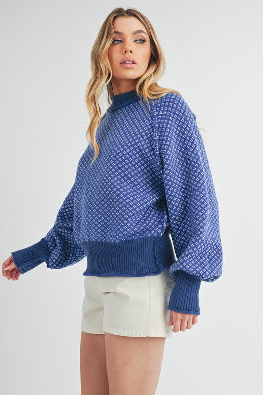 Blue Note Chunky Pullover Sweater