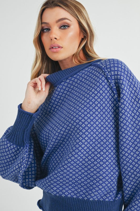 Blue Note Chunky Pullover Sweater