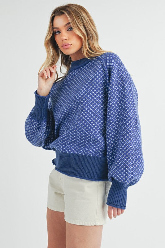 Blue Note Chunky Pullover Sweater