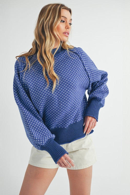 Blue Note Chunky Pullover Sweater