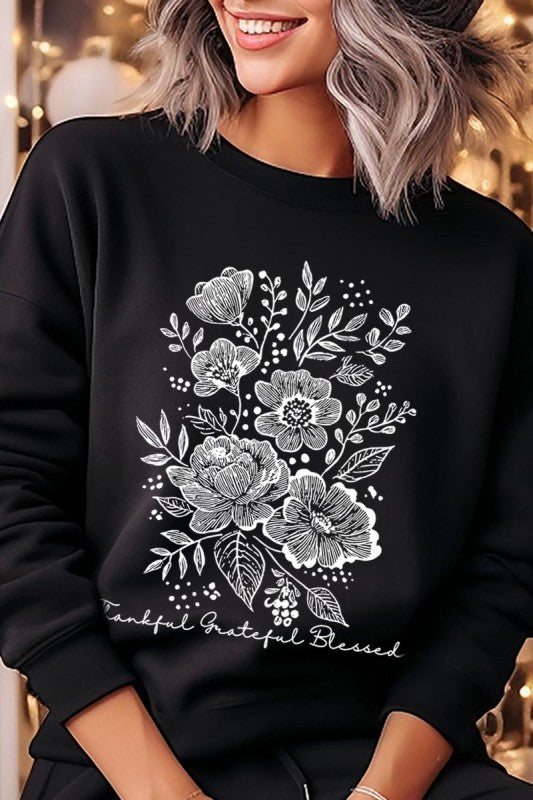 Neutral Thanksgiving Graphic Sweatshirt