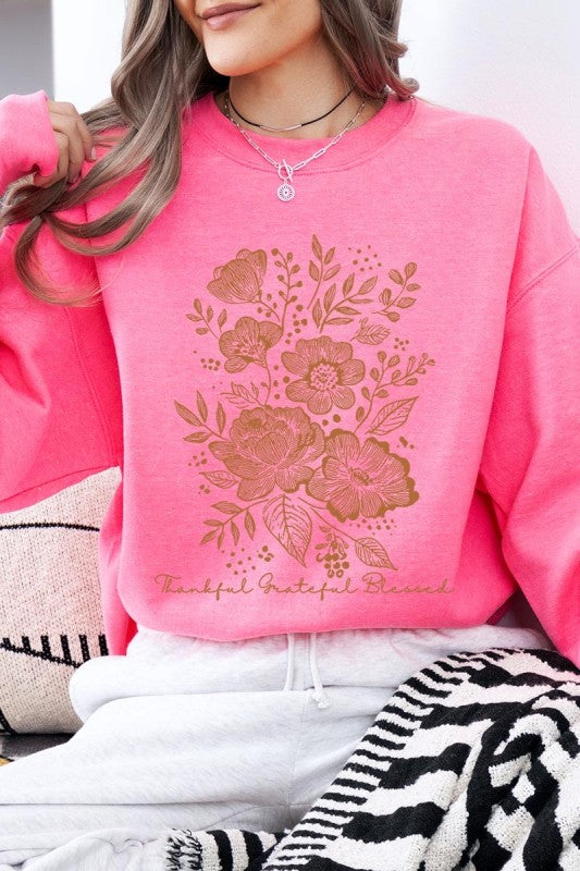 Neutral Thanksgiving Graphic Sweatshirt