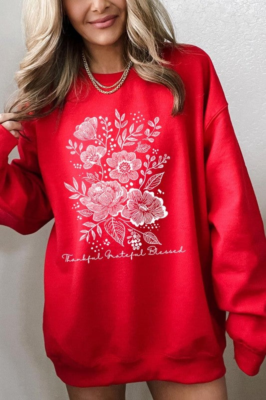 Neutral Thanksgiving Graphic Sweatshirt