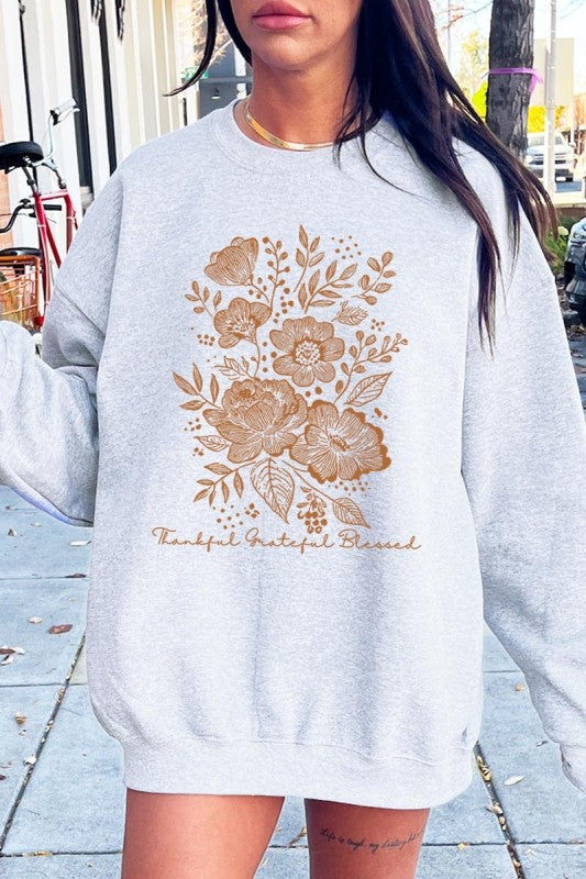 Neutral Thanksgiving Graphic Sweatshirt