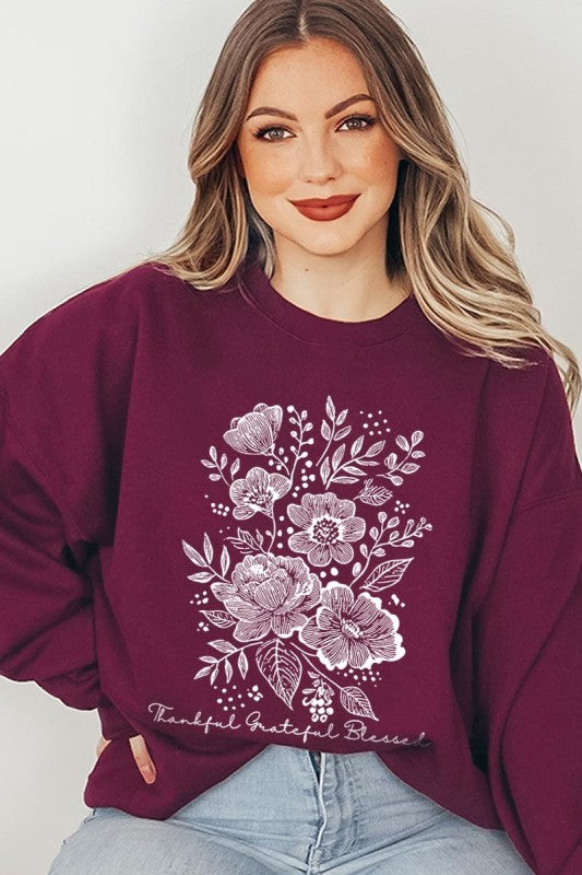 Neutral Thanksgiving Graphic Sweatshirt