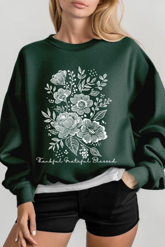 Neutral Thanksgiving Graphic Sweatshirt