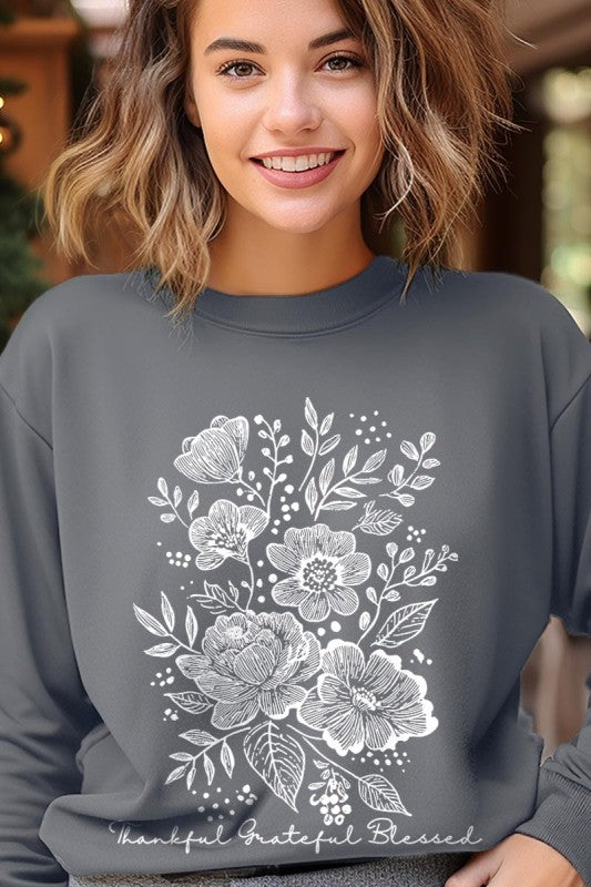 Neutral Thanksgiving Graphic Sweatshirt