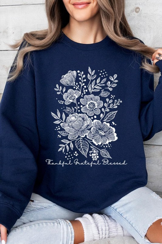 Neutral Thanksgiving Graphic Sweatshirt