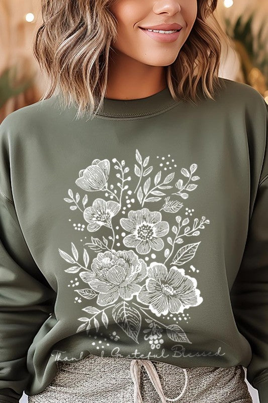 Neutral Thanksgiving Graphic Sweatshirt