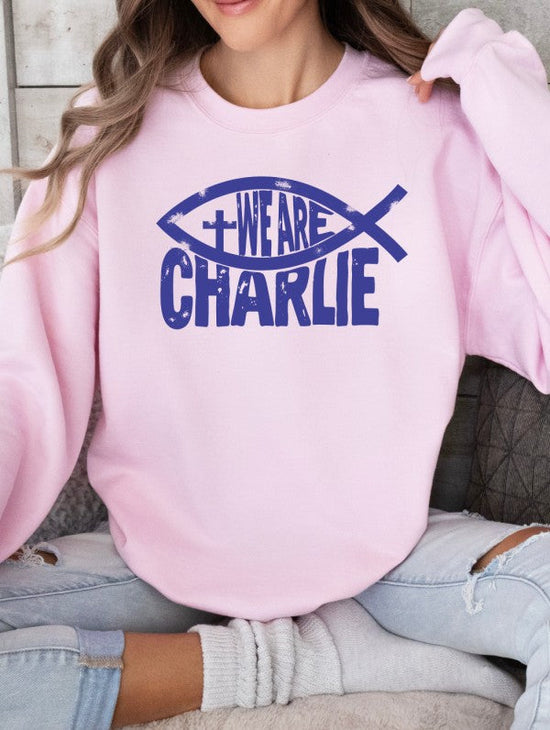 We Are Charlie Fish Sweatshirt Kirk Graphic