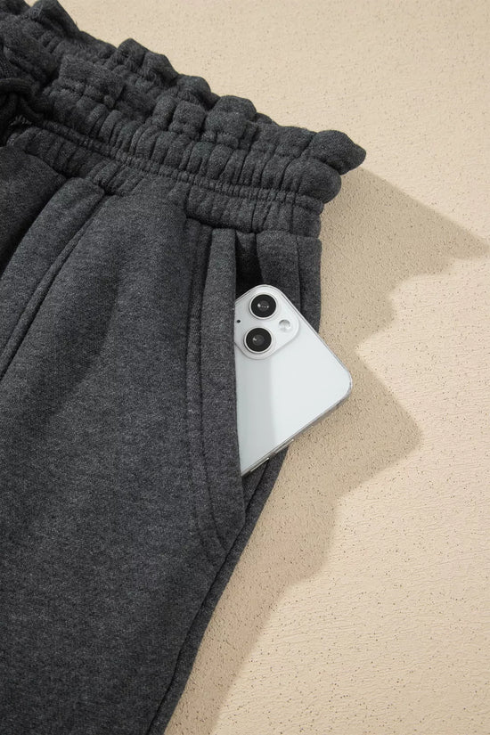 Crew Neck Long Sleeve Top and Joggers Set
