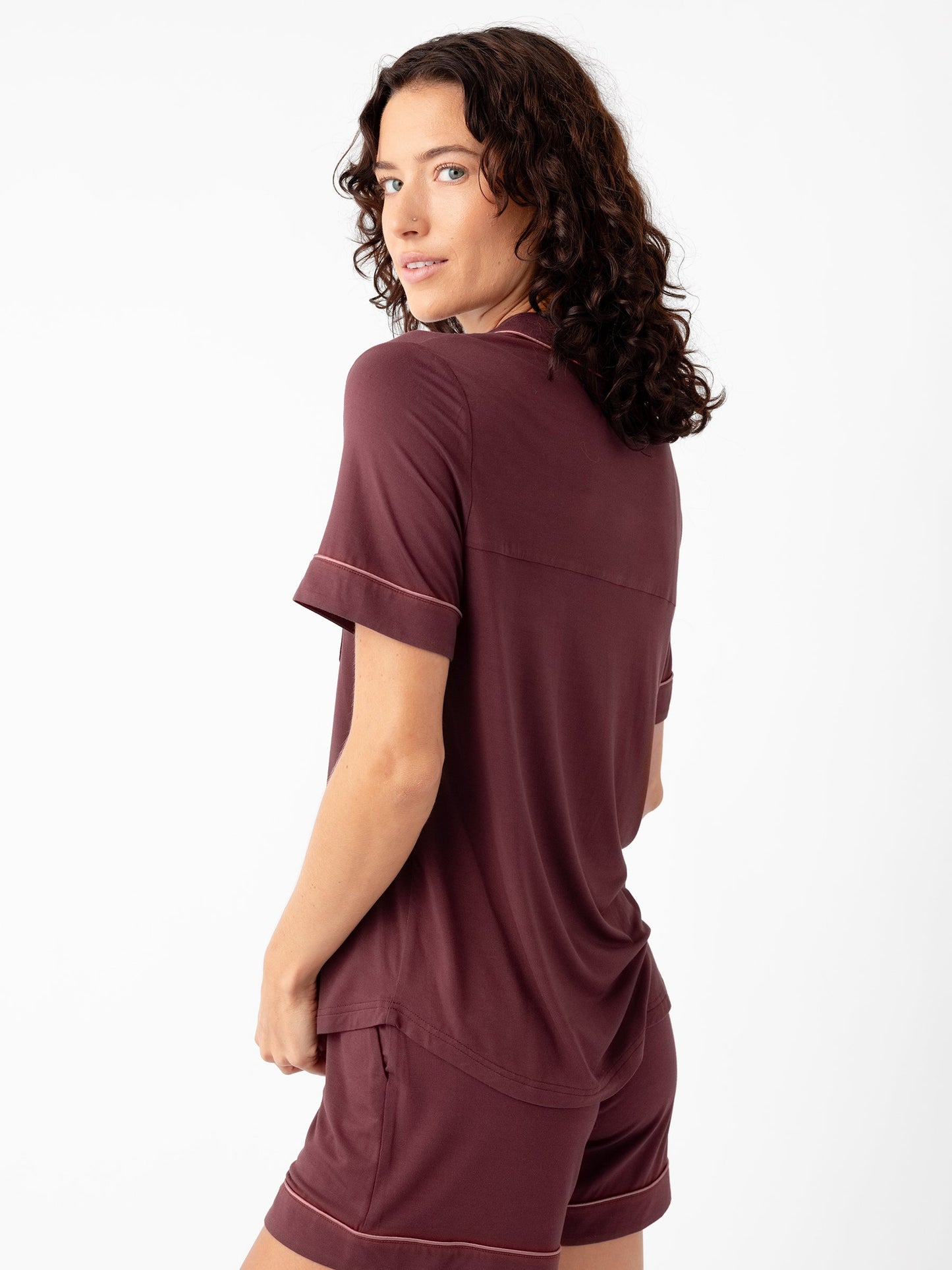 Women's Bamboo Stretch-Knit Short Sleeve Pajama Set