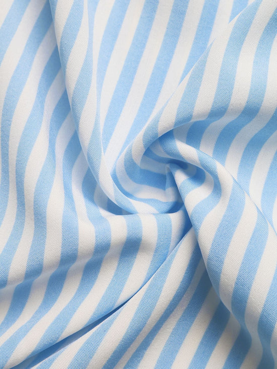 Striped Halter Neck Maxi Dress