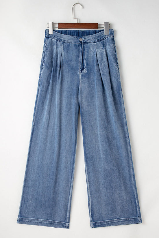 High-Waisted Wide-Leg Jeans