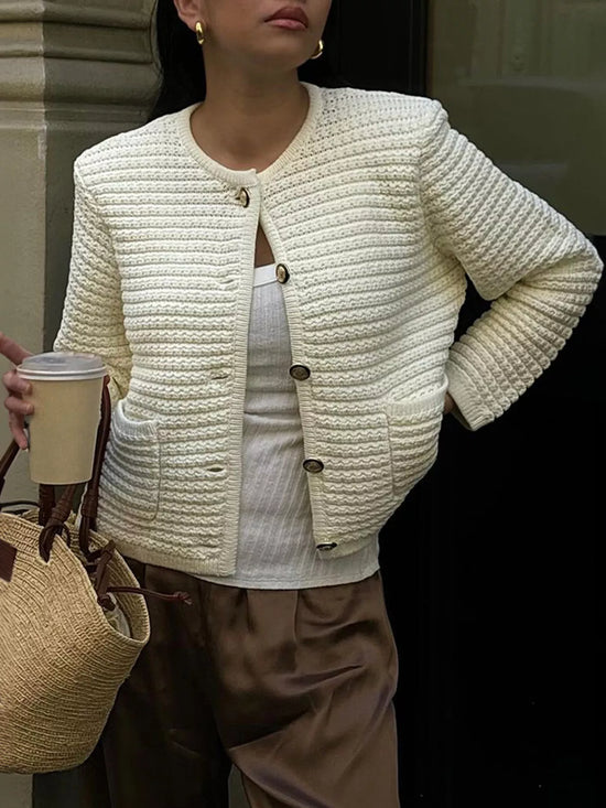 Button-Down Long Sleeve Cardigan