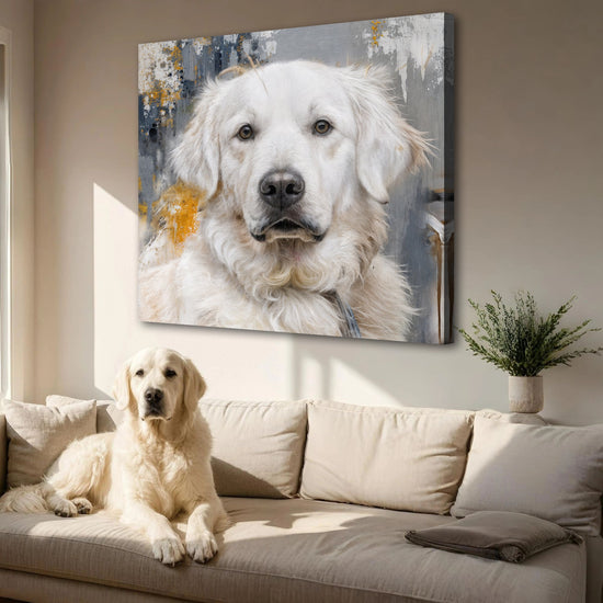 Customized Pet Portrait Abstract Wall Art